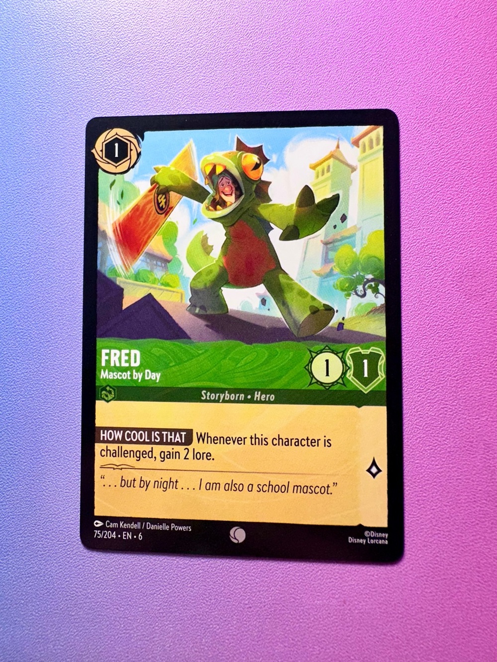 fred [big hero 6] - 75/204 (common) — lorcana: azurite sea